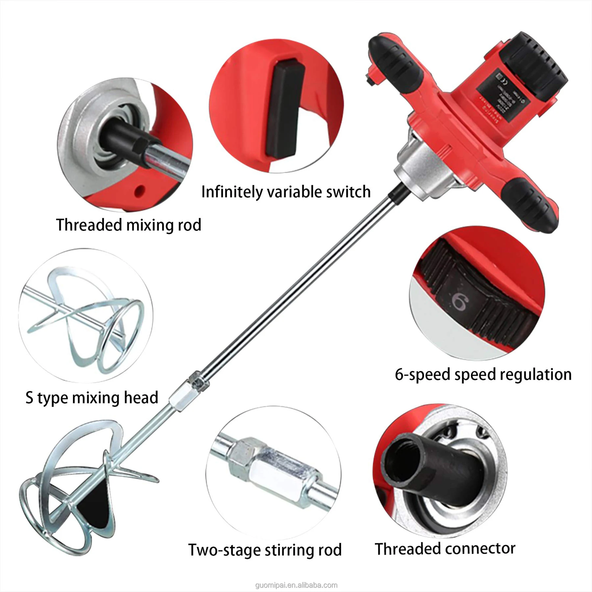 High Quality Industrial Handheld Mixer Hand Electric Paddle Mixer Food