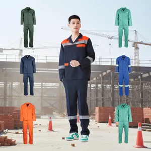 Factory Wholesale Direct Supply Working Wear Uniform Long Sleeve Shirt and Pants With Reflective Stripes