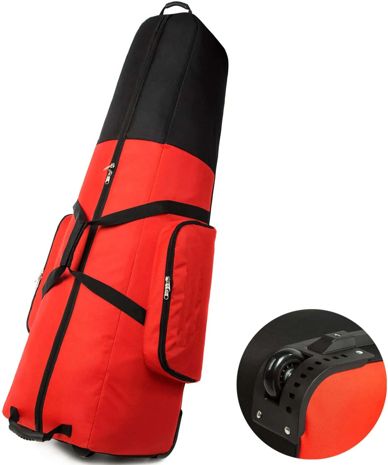 Нейлоновая износостойкая мягкая сумка для гольф-клуба с колесами, сумка для гольфа, Дорожный Чехол для авиакомпаний