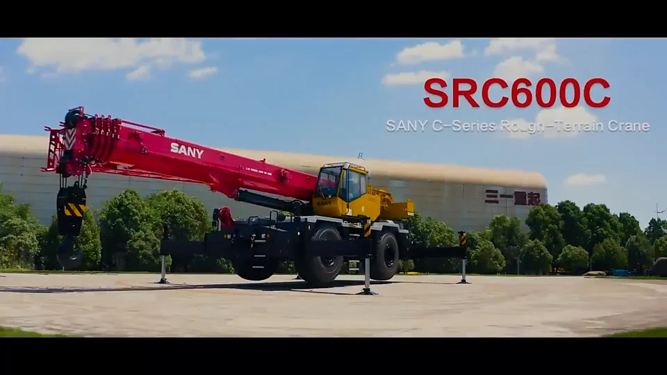 Src650t Sany Rough-terrain Mobile Crane 65 Tons Lifting Capacity Three ...