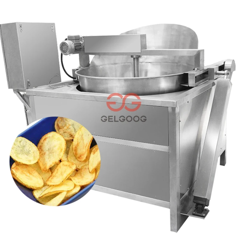 Automatic Fried Onion Processing Line Rings Deep Fryer Onion Frying Machine