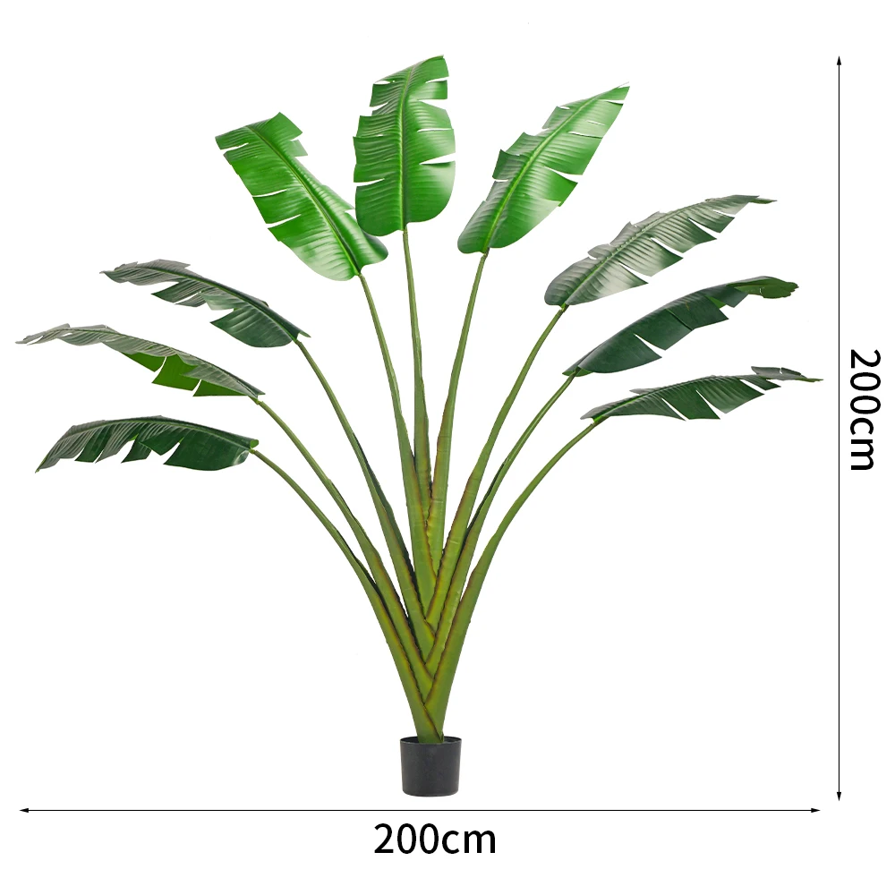 Artificial Banana Plants Traveller's Palm Tree Bird Of Paradise Indoor