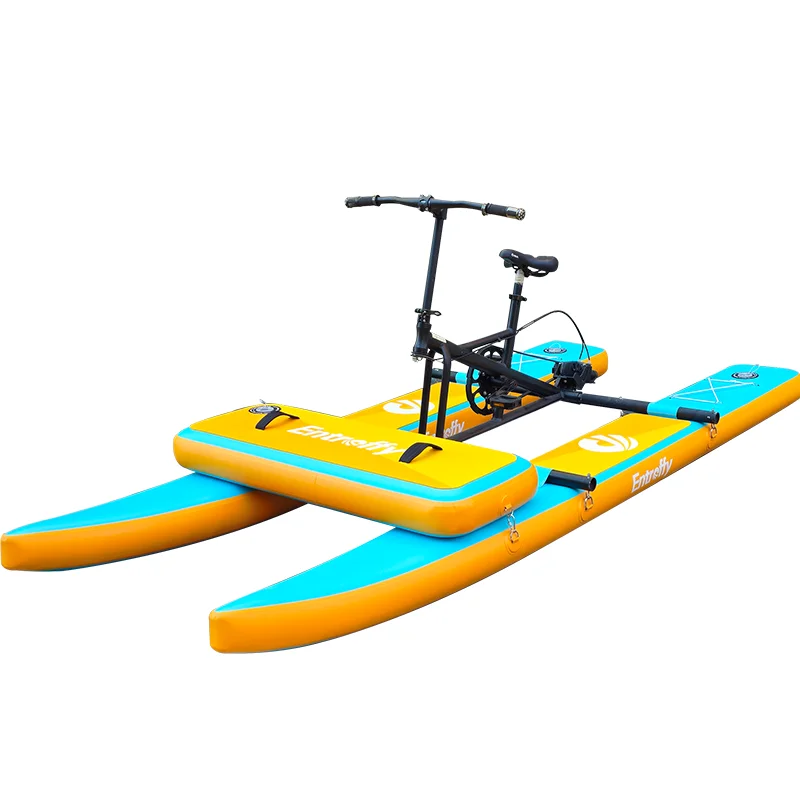 2024 Entroffy Popular Design Inflatable Water Pedal Boat Person Jet Bike Flying Bikes