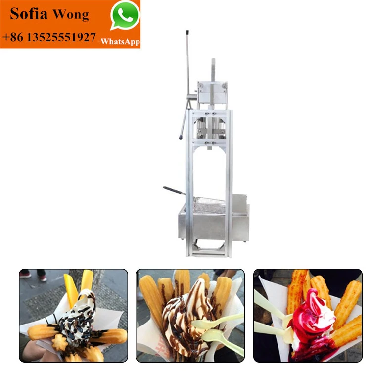 Kitchen Churro Machine 3L Manual Spanish Churros Maker Automatic Portable Churrera