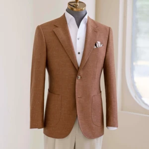 Men's Haute Couture Bespoke Wedding Suit 100% Wool 120-150 'Super British Fabric' Single Breasted Pant Coat Design