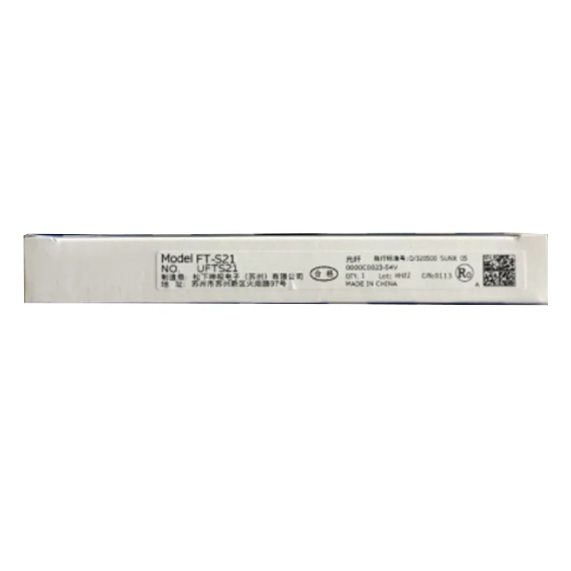New Original FT-S21 Fiber Optic Sensor, FT SeriesHigh sensitivity detection, fast response. Stable signal transmission, good anti-interference. Used for object sensing and position detection on industrial production lines.