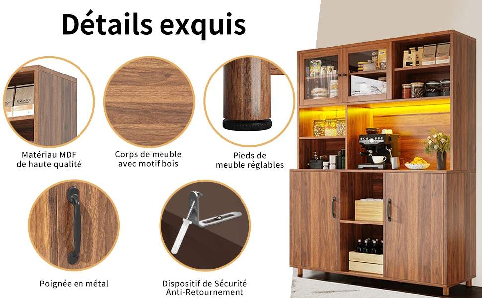 Armoire haute LED vue 2