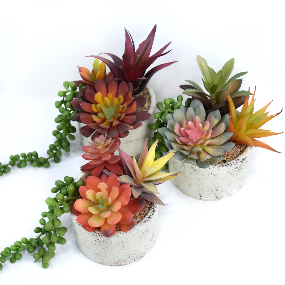 Высококачественное украшение интерьера маленькое искусственное растение Искусственные Горшечные растения бонсай