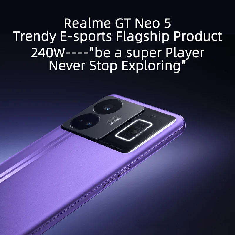 Realme GT Neo5 150W 12GB/256GB パープル New Realme GT Neo 5 Snapdragon 8+ Gen 1 50MP IMX890 OIS 240W
