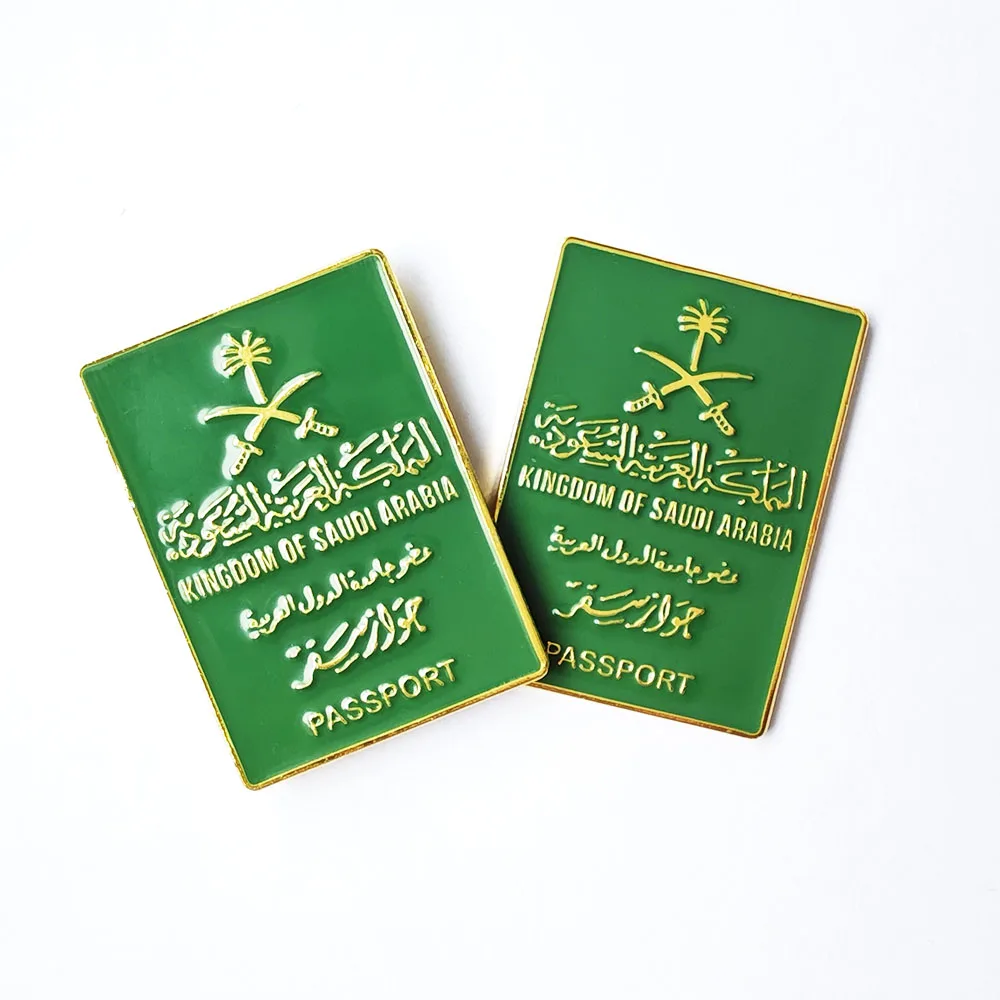 Kingdom Of Saudi Arabia Bahrain State Of Kuwait Uae Passport Custom Embossed Logo Gold Plating