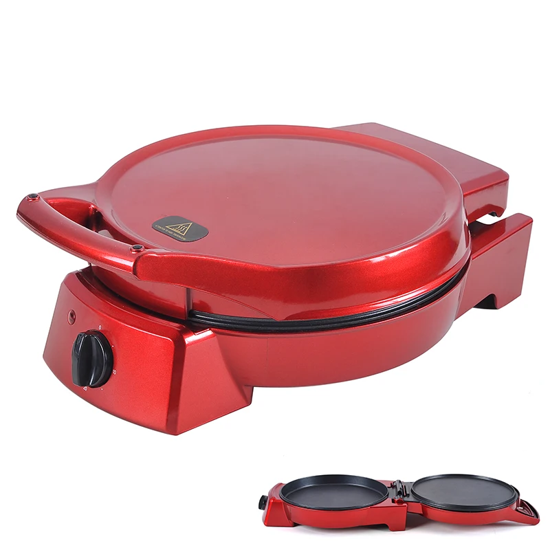 Anbolife Electric 1400W Multi-Function Portable Pizza Maker & Grill Pan with Non-Stick PTFE Surface for Household Use