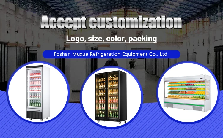 Chiller Commercial Refrigerator Sticker Beverage Showcase Display ...