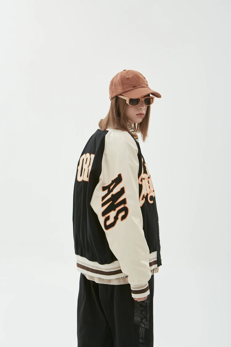 Men's Baseball Uniform Jacket Long-sleeved Embroidered Autumn_voghion.com