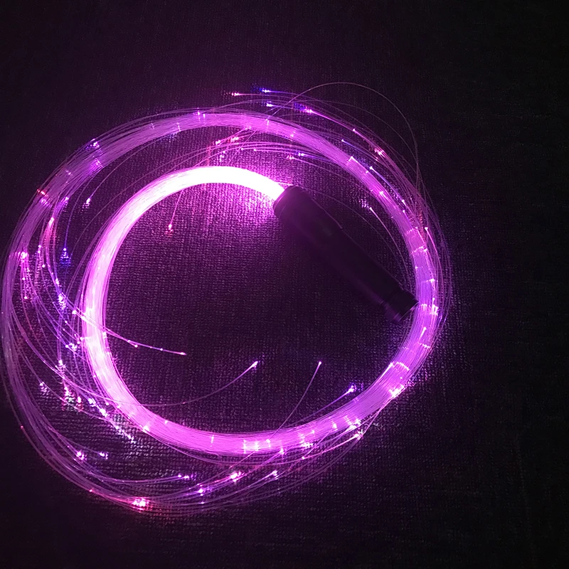 2019 luminous fiber optic led whip and fiber optic dance whip