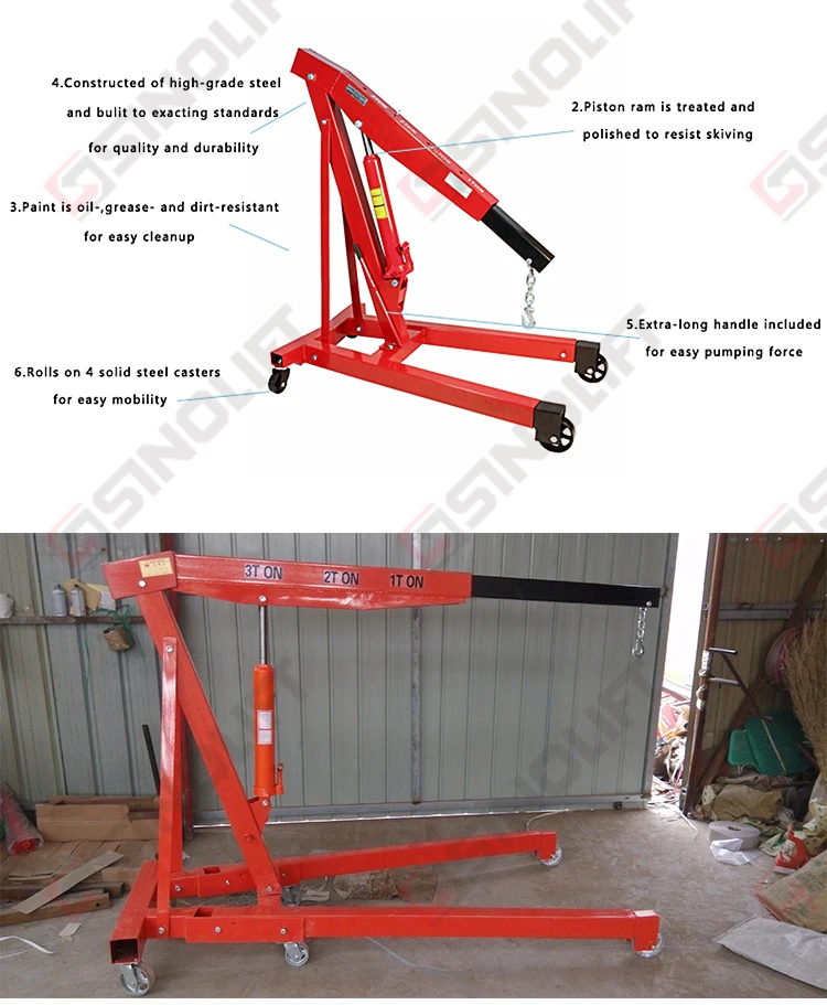 Sp3000 Foldable Portable Engine Hoist Shop Crane - Buy Engine Hoist ...