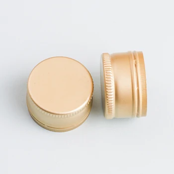 Hot Sale 28mm Golden Customized Glass Bottle Aluminum Cap