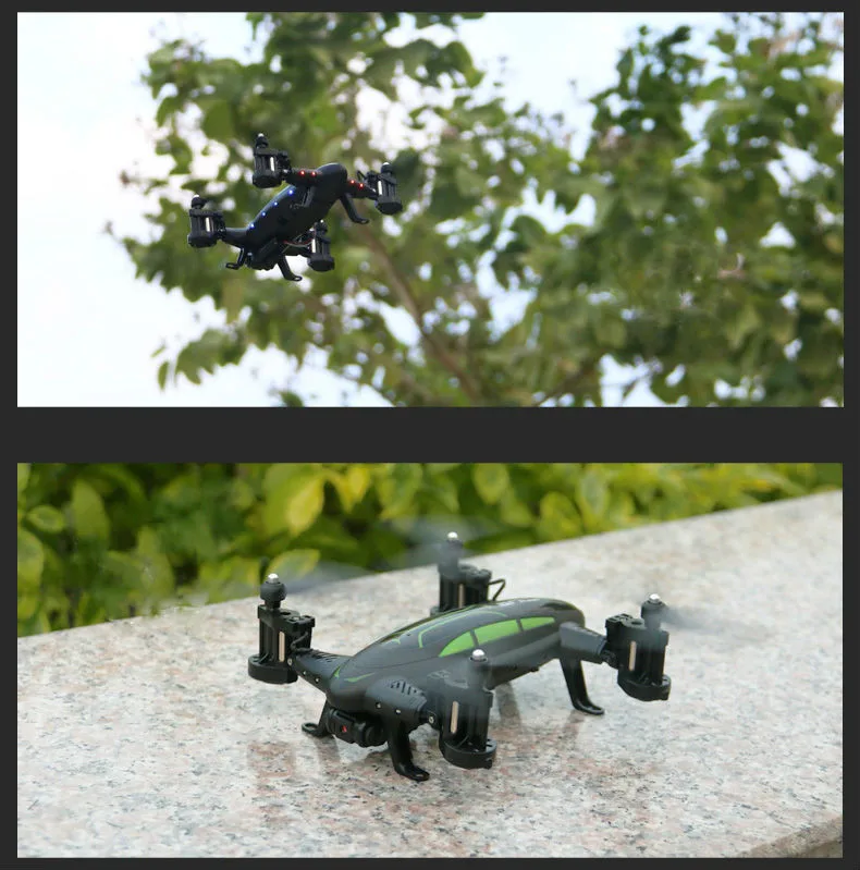 Air-Road Double Mode 2 in 1 High Speed Flying Car 2.4G RC Quadcopter Drone With HD Camera Run Double Side