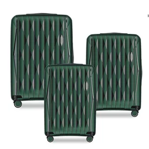 Luxury PP Ultra-Lightweight Durable Waterproof TSA Lock Spinner Wheels Anti-Theft Trolley Luggage 20 24 28 Inch Business Leisure