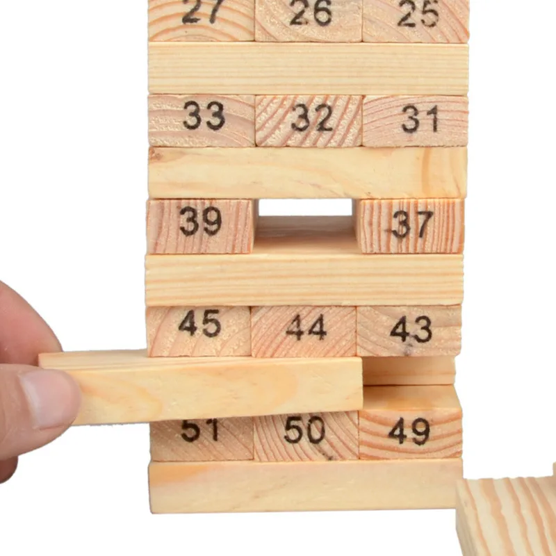 
Jenda высокое количество Дженга, Дженга 54 версия для взрослых, бар тихий бар настольная игра творческая игра 