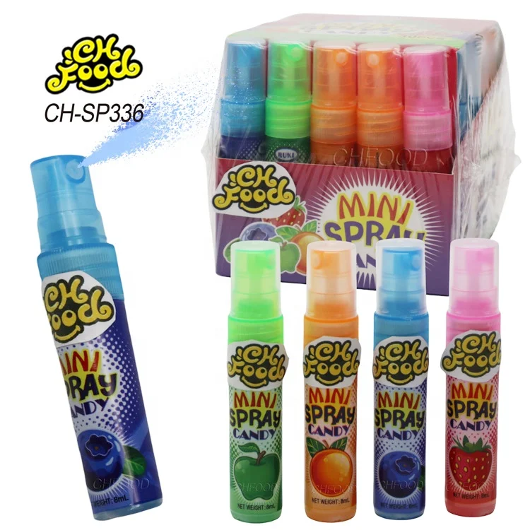 Wholesale Low MOQ Mini Bottle Sour Fruit Flavor Liquid Spray Candy Sweets for Kids