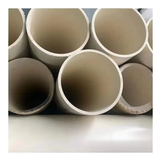 SDR21 C30 Temperature 10 degree DN100 DN160 Hot Sale White Color Hard 6m Long UPVC Plumbing Pipe for