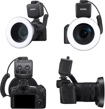 Godox Ring72 Macro LED Ring Light with 8 Lens Adapter Rings for Canon Nikon Pentax Olympus DSLR Cameras product image