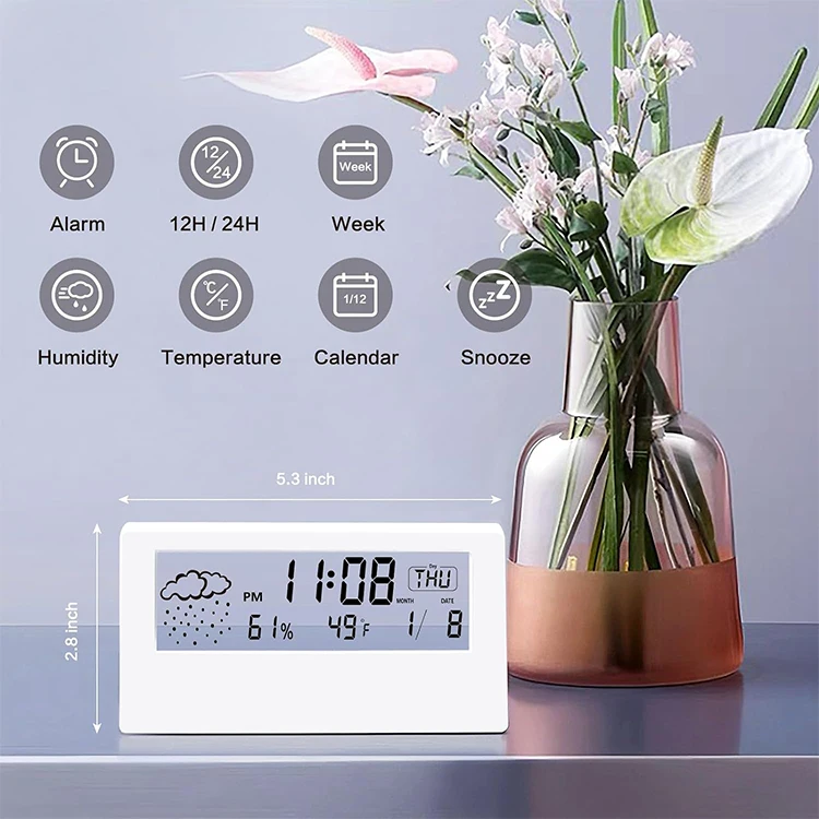 Versatile Usage Allow Them to Stay in Place Small Digital Alarm Clock