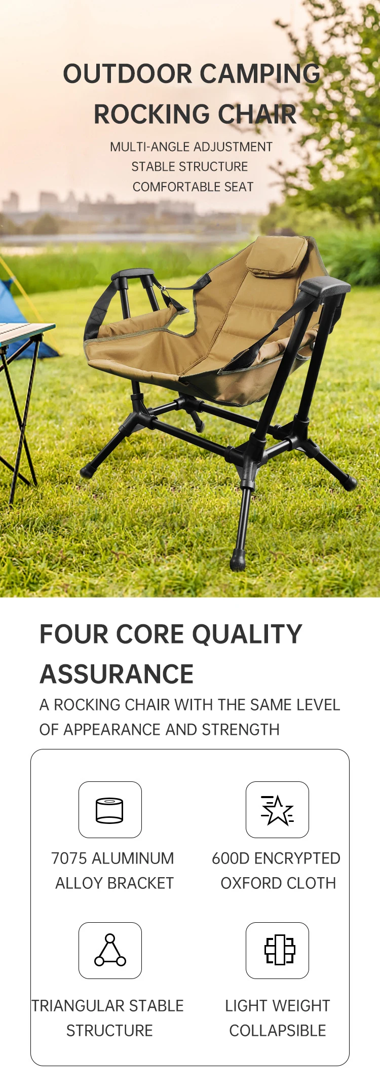 Outdoor Folding Bulk Hammock Rocking Swinging Relax Camping Chair for ...