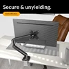 M1W, 17-32in, 2-9kg, single screen bracket arm
