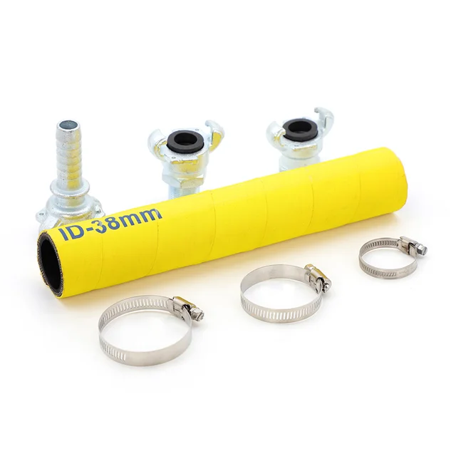 Best Quality  Wrapped Yellow Air Compressor Hose with Air Hose Coupling