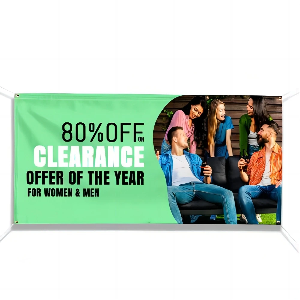 UV Double-Sided Printed Perforated PVC Vinyl Mesh Banner Wall Advertising Hanging Poster Material
