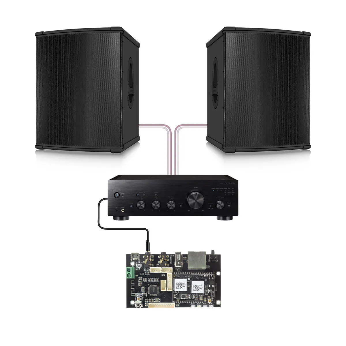 Pro V4 WiFi and BT Multi-room Free APP Audio Receiver Pcb Board Wireless with spotify Airplay Dlna Internet Radio