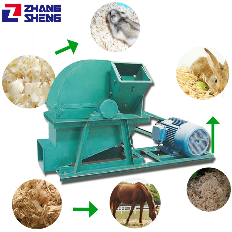 High Quality diesel Engine Driven Making Animal Bedding Wood Shaving Machine for Sale