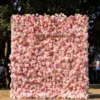 powder mist dream-soft sweet dessert flower wall-pure pink
