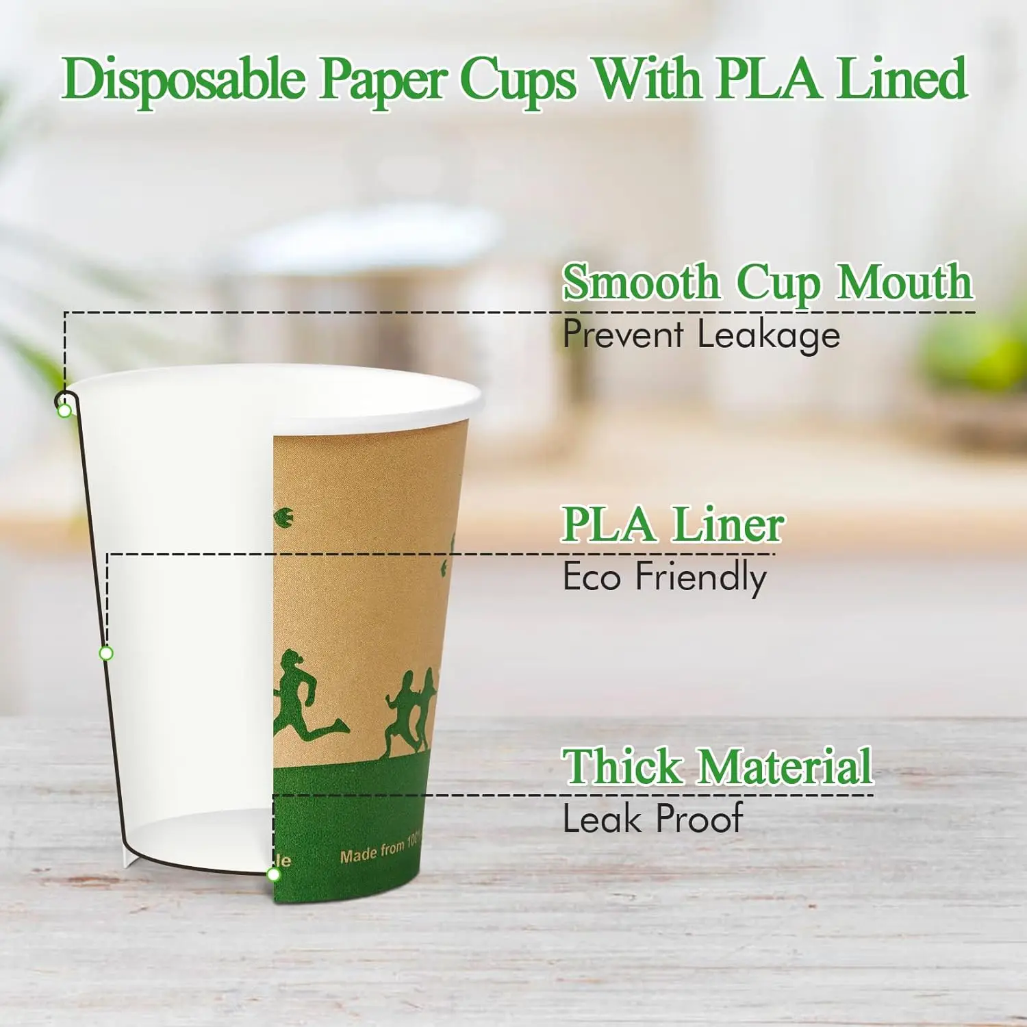 Custom Printed Paper Cup Plastic Free Paper Cup Dessert Paper Cup ...