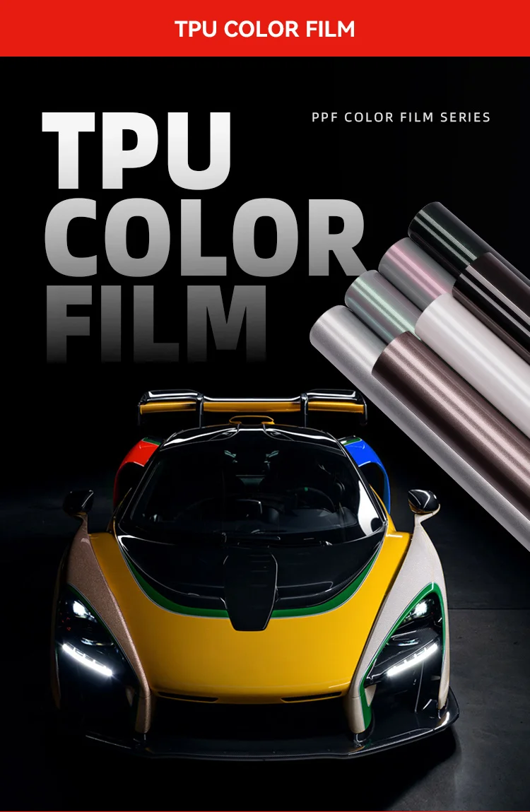 Tpu Photochromic Grey Pink Color Change Ppf Film Colored Paint