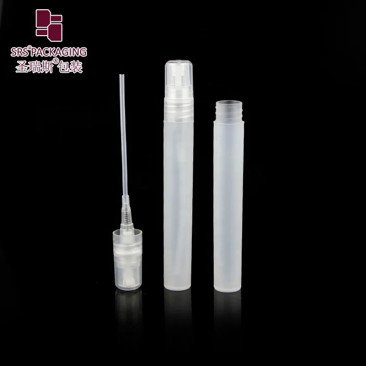 Natural Color PP Translucent Empty Plastic Perfume Spray Bottle Mini