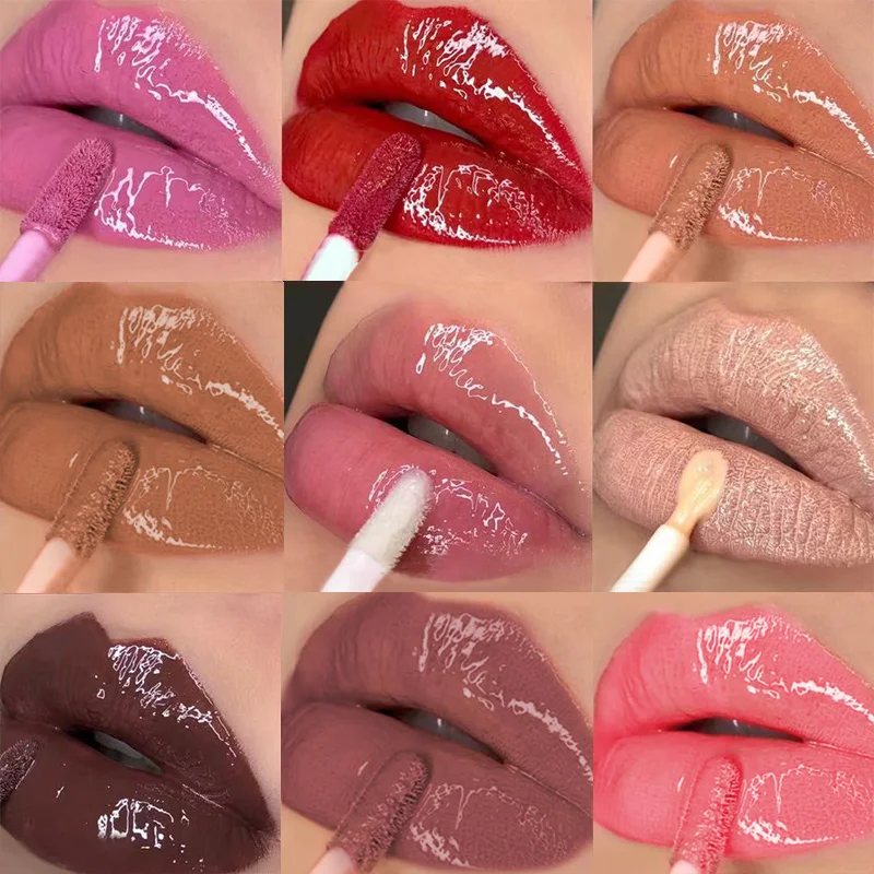 Custom Logo Private Label Natural Liquid Clear Glitter Shiny Glossy Vendor Vegan Lipgloss