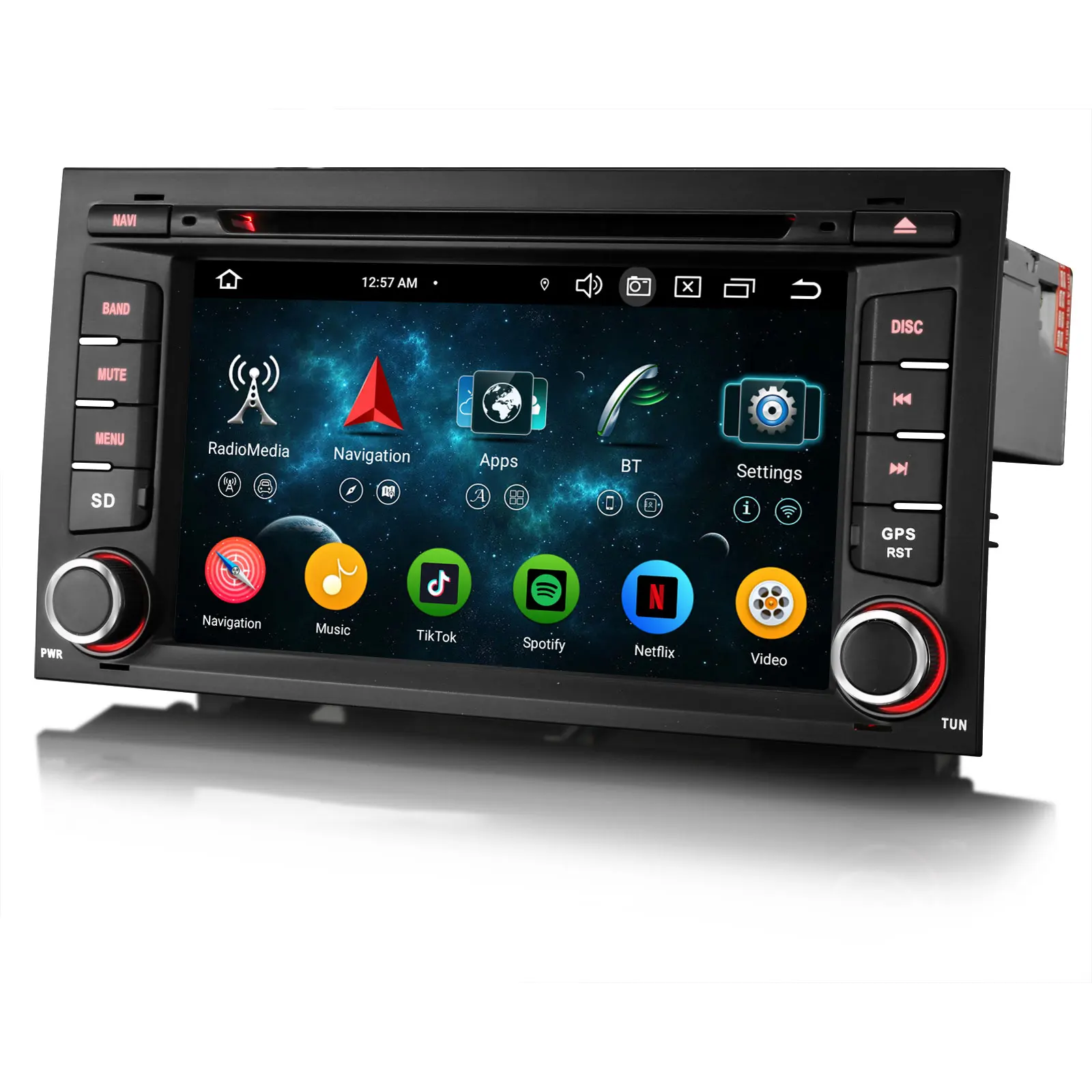 EU-Lagerbestand Erisin ES6532S 7" Octa-Core GPS Navi Android 14.0 Auto-Multimediasystem mit BT5.0 Stereofunktion für Seat Leon_voghion.com