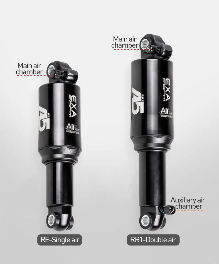 Ks A5 Pneumatic Rear Shock Absorbers 125 150 165 190mm Kindshock Exa