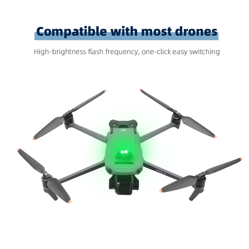 Luce Notturna A LED Per Drone – 3 Colori E Modalità Lampeggio, Batteria 110 MAh, Visibile Fino A 3 Km