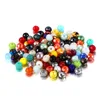 Perle plate couleur mixte