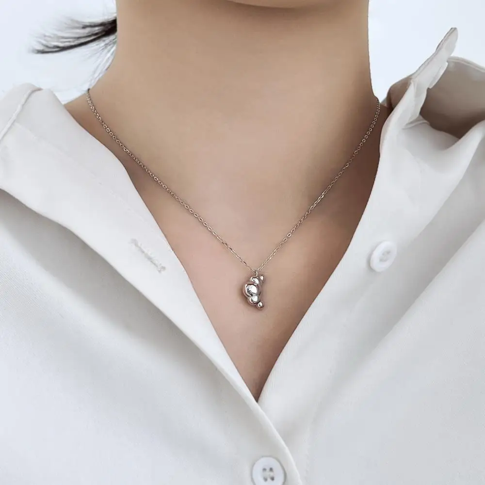 KAKODIY Special Shape Gold Plated Luxury Fashion 925 Sterling Silver Jewelry Pendant Women's Necklace detail 10