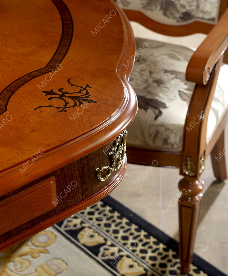 Luxury Italian Classic Wood Carved Dining Room Set - Elegant Furniture ...