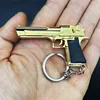 Portachiavi Desert Eagle placcato oro 1:4
