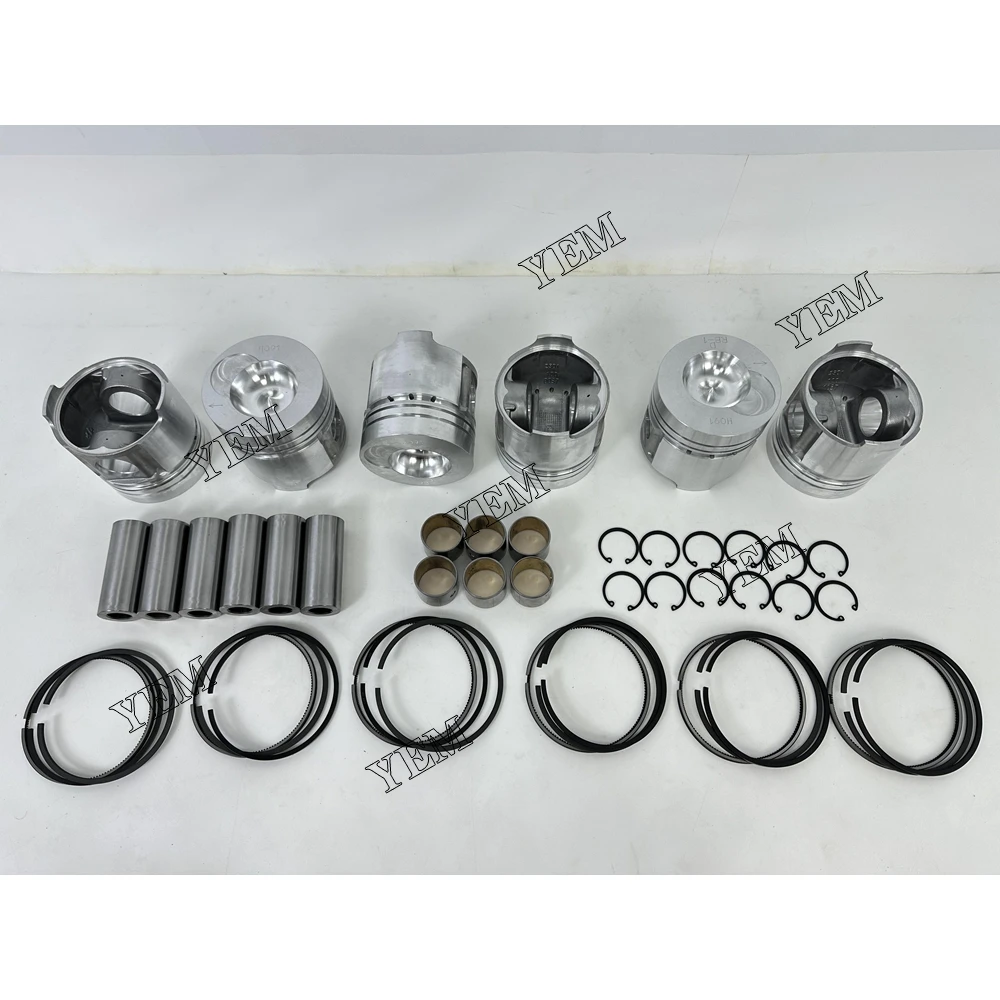 Agricultural Engine Parts LR6108 Piston Piston Ring Assembly for YTO LR6108 Piston Piston Ring Assembly