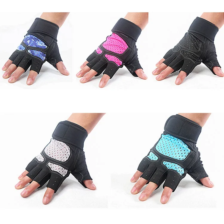 Перчатки дышащие Нескользящие с подкладкой для мужчин и женщин воркаута тяжелой атлетики фитнеса занятий спортом скалолазания