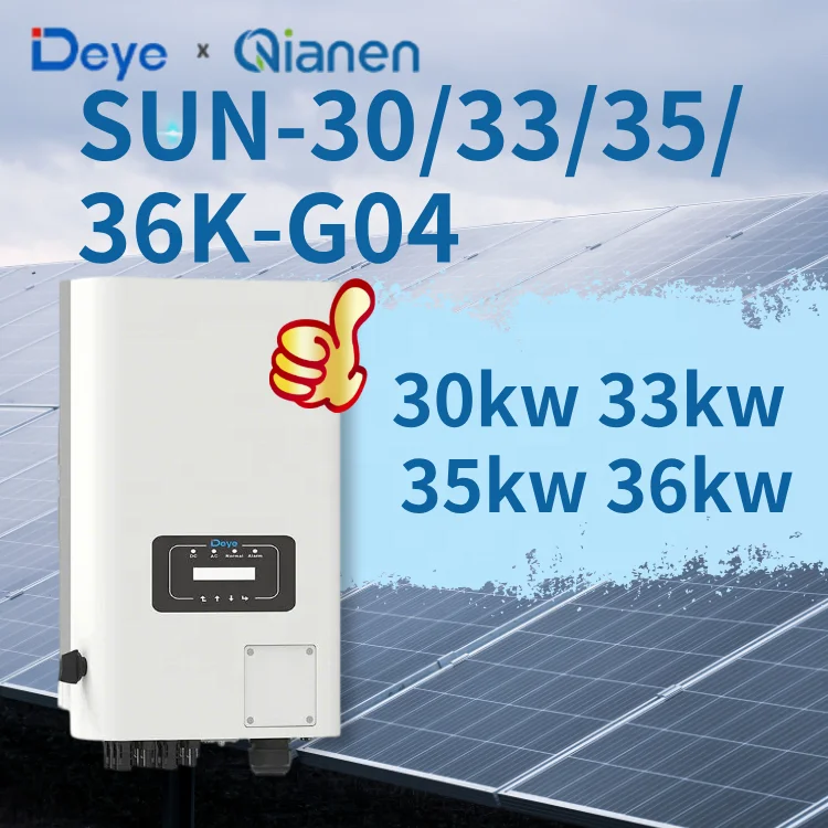 Deye on Grid Inverter SUN-30-36K-G04 30kw 33kw 35kw 36kw Three Phase Low Voltage deye String Inverter 2MPPT