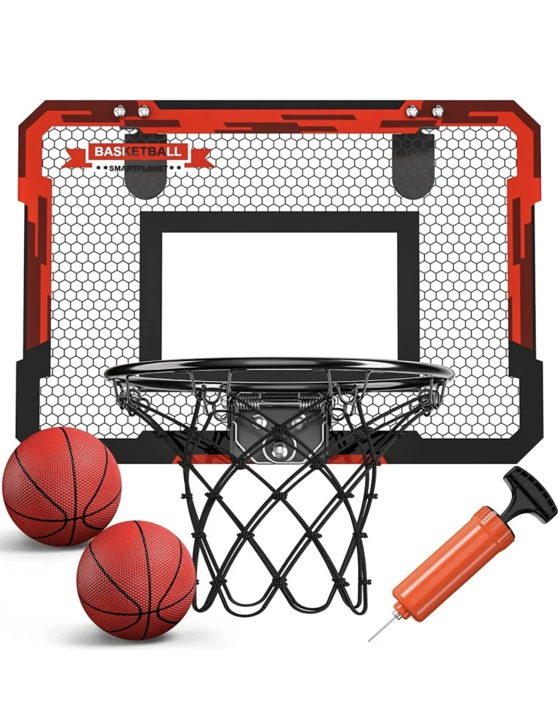 Electronic Scoring Record Basketball Hoop Toys Set Mini Basketball Hoop Scoreboard Over The Door