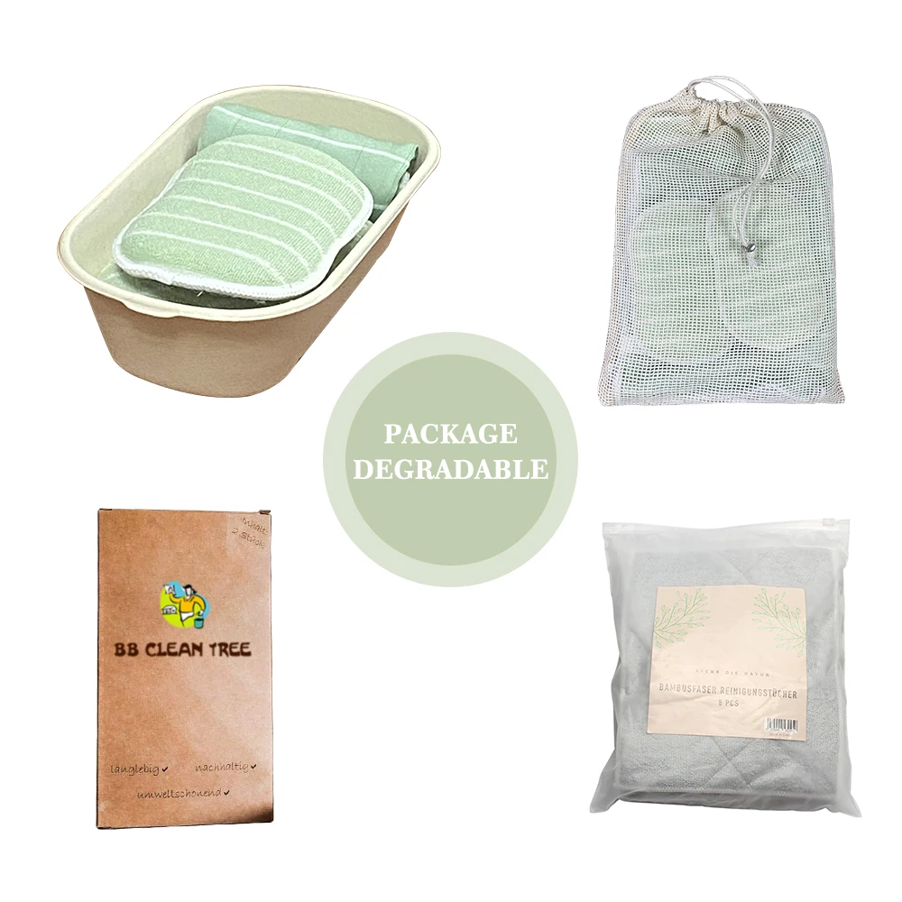 Ecofriendly Hot Selling Bamboo Fiber Useful Kitchen Cloth Multipurpose